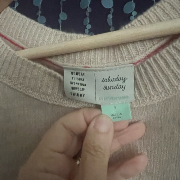 Free People cashmere PEACE sweater size S EUC - Picture 2 of 3